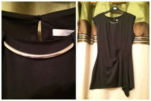 Black silky top
