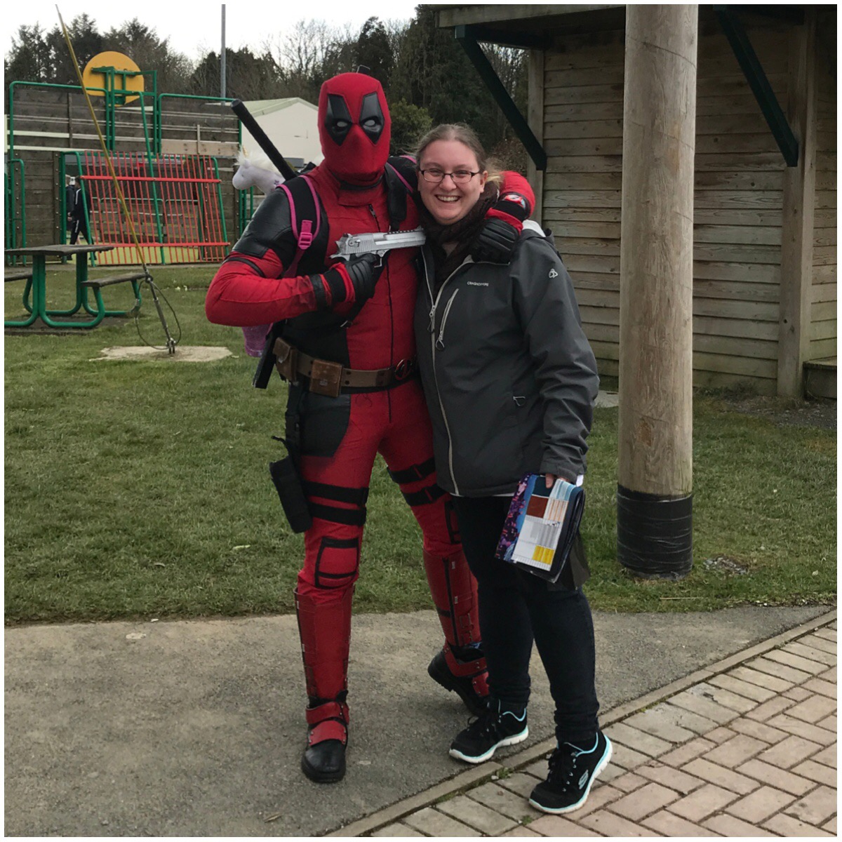 Me meeting Deadpool at Sci Fi Weekender
