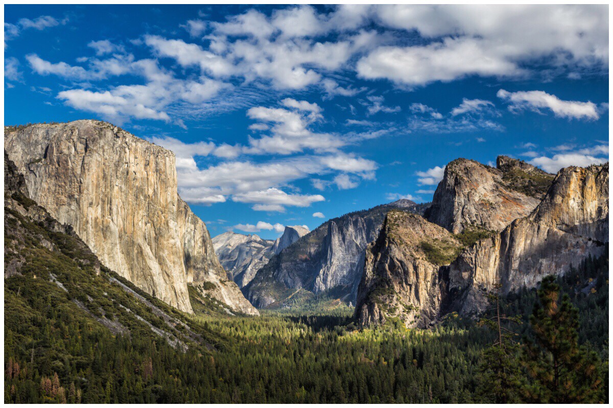 The view of Yosemite National Park