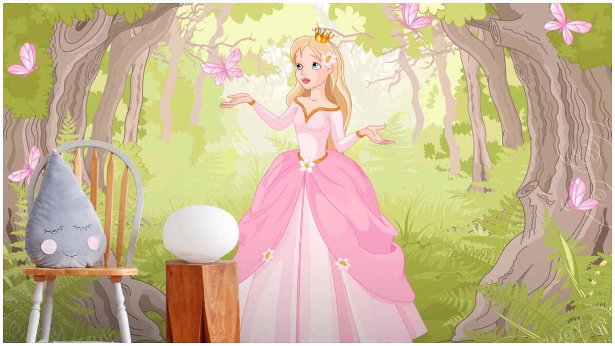 Princess mural from Wallsauce 