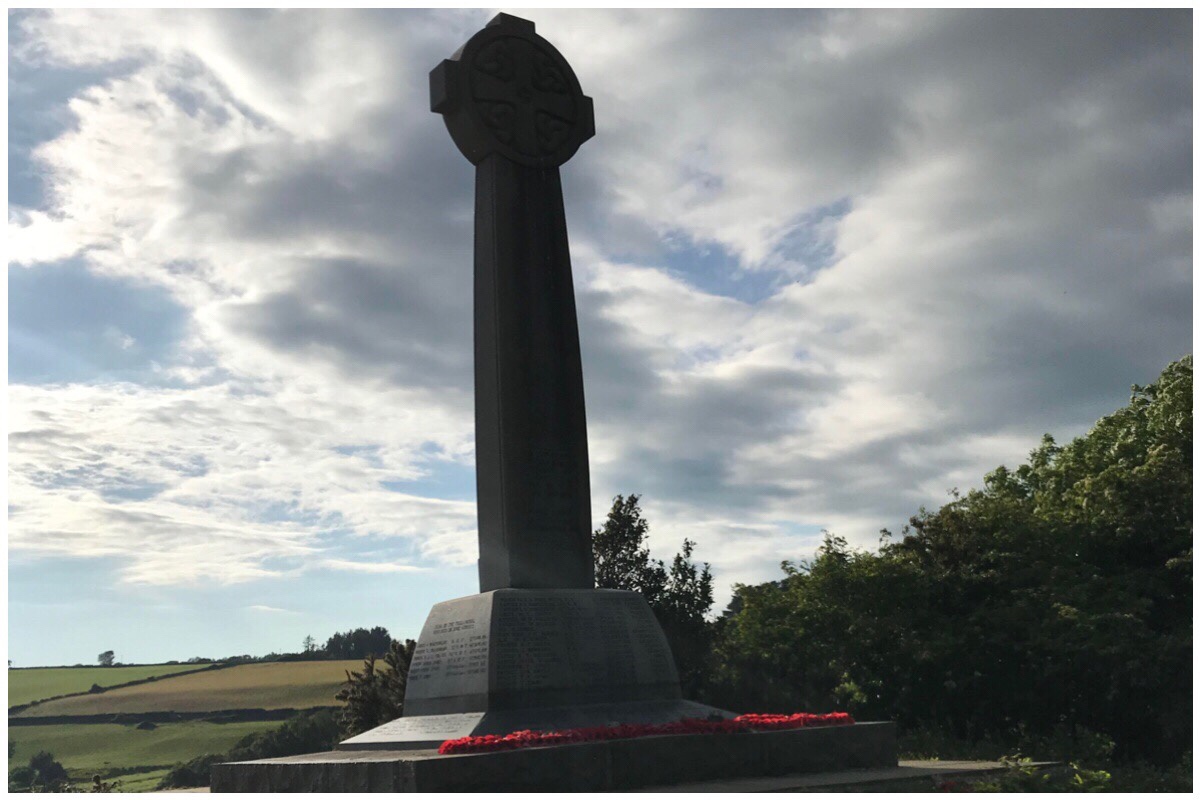 The war memorial at Church Island