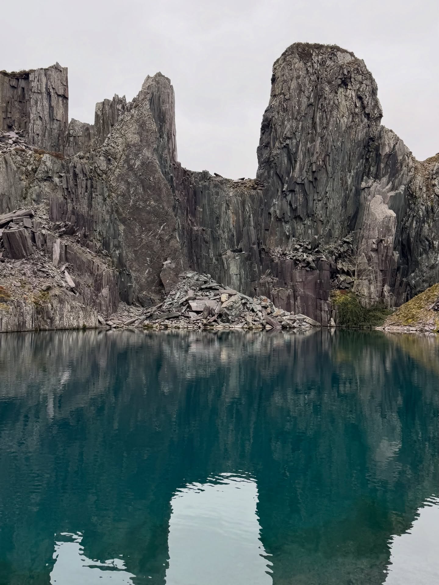 Turquoise lake at Alexandra Quarry today. A nice 2.6 mile walk. Doggos did well but that beagle is a puller!