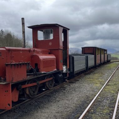 Diesel Hunslet engine at Threleld Quarry & Mining Museum