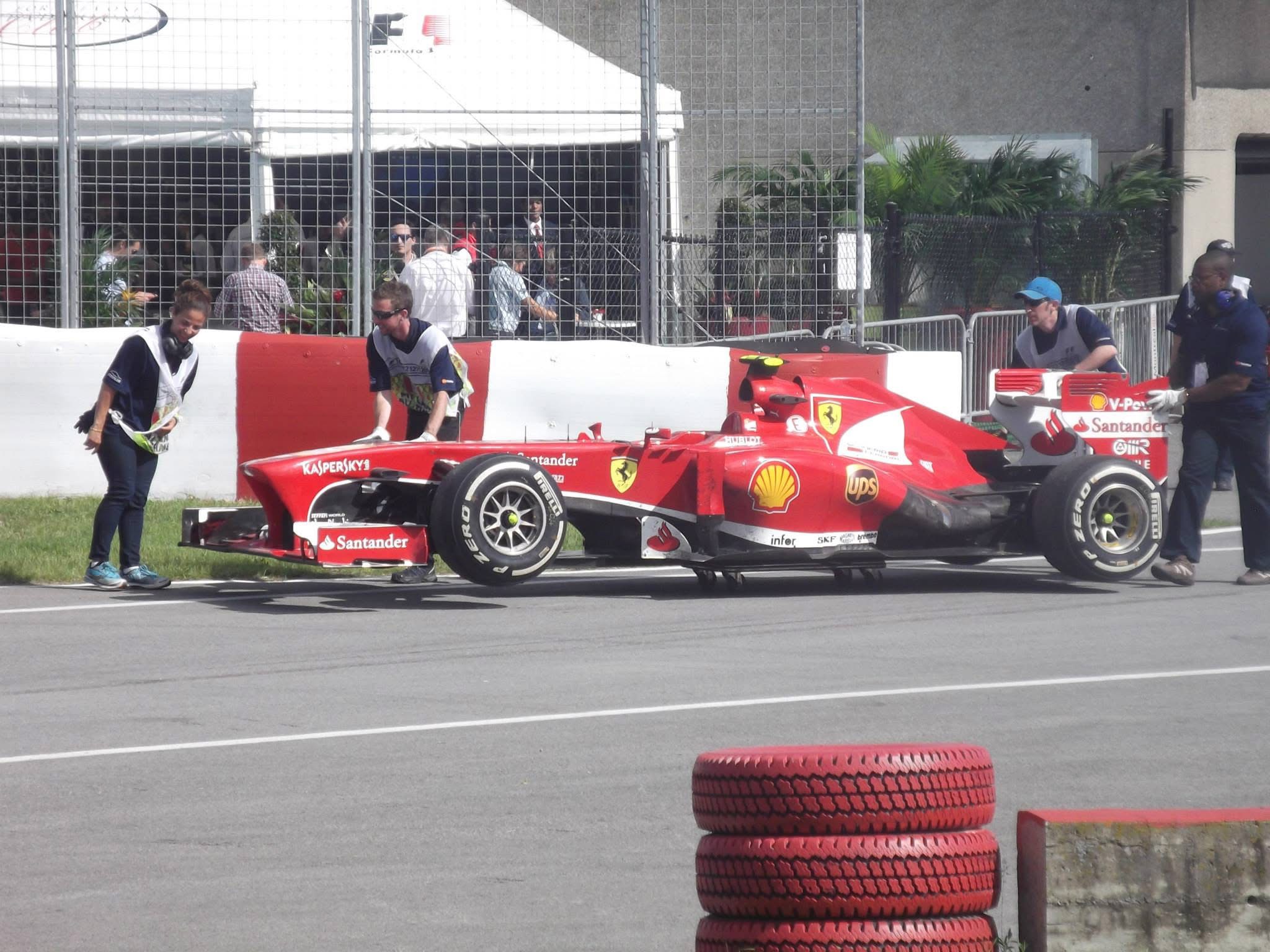 A Ferrari at the Canadian Grand Prix