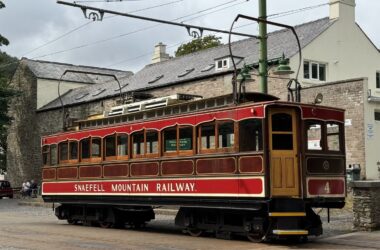 Snaefell Mountain Railway car at Laxey