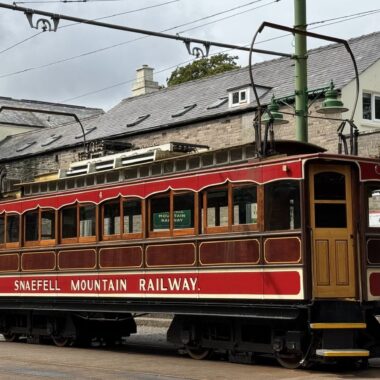 Snaefell Mountain Railway car at Laxey