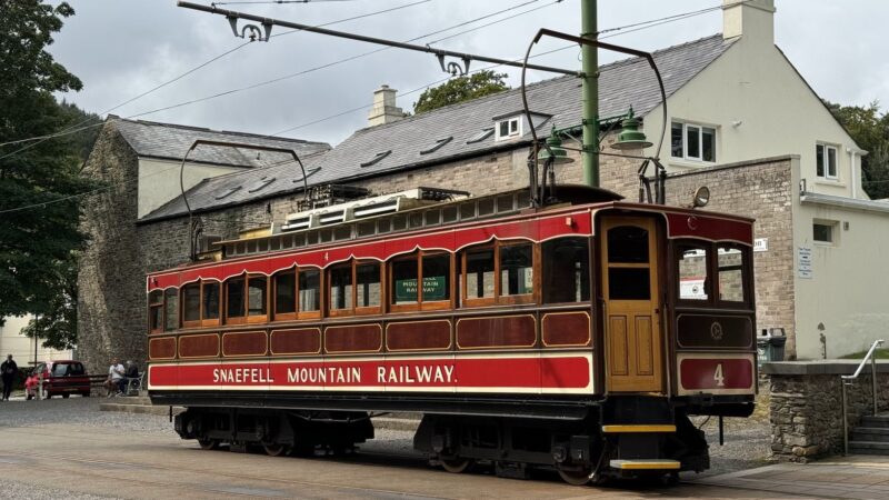 Snaefell Mountain Railway car at Laxey