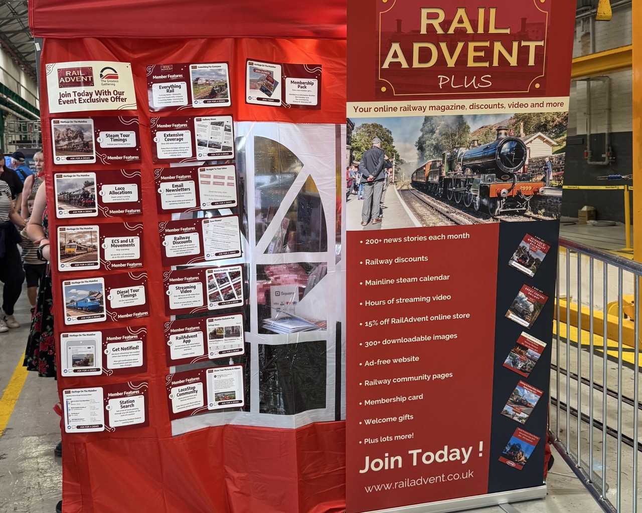 RailAdvent stall at the Greatest Gathering