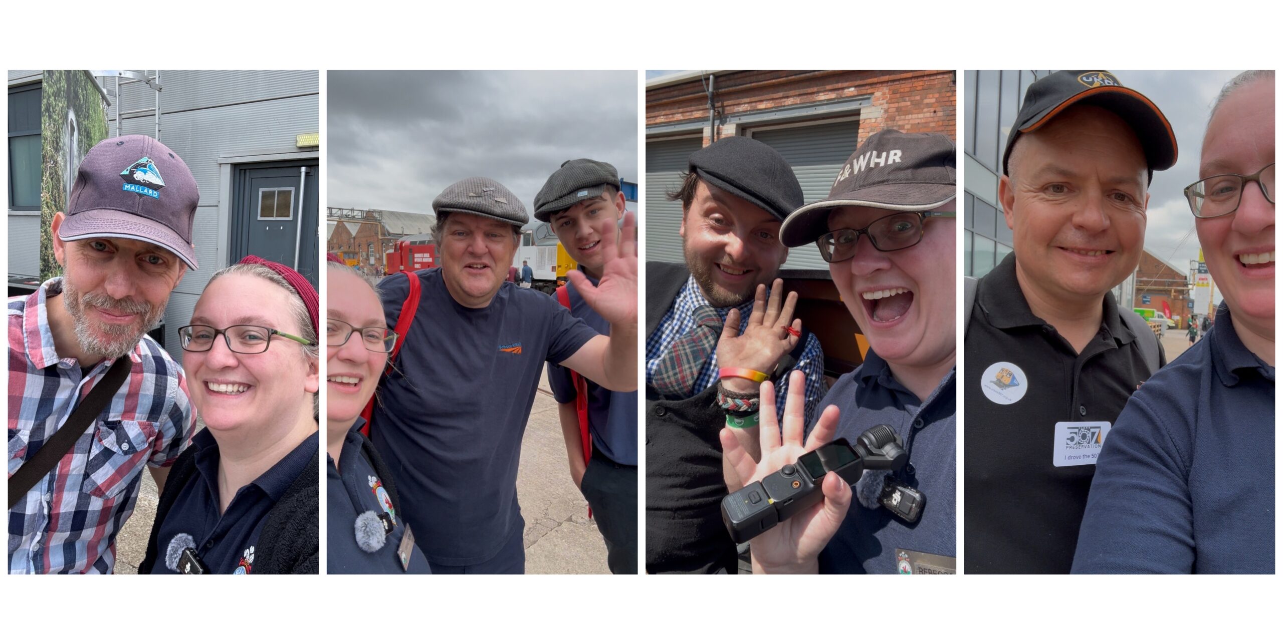 Meeting some cool people - selfies with Andy from Smog on the Line, Kev & Alfie from TikTok, Andy Miller from TikTok and Matty from TikTok